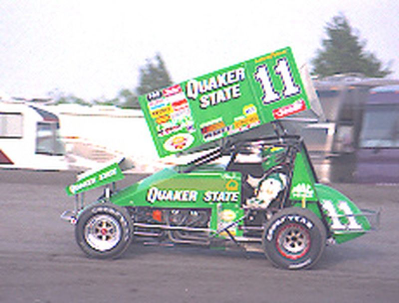 Steve Kinser at the Devil's Bowl.